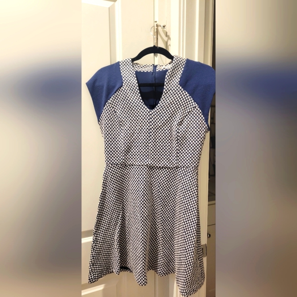 Vera Moda Blue Checkered Dress